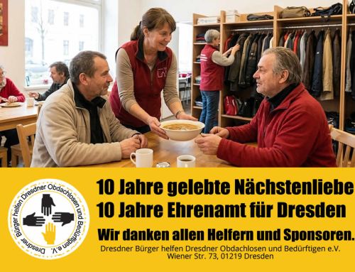 10 Jahre Dresdner Bürger helfen Dresdner Obdachlosen und Bedürftigen e.V.